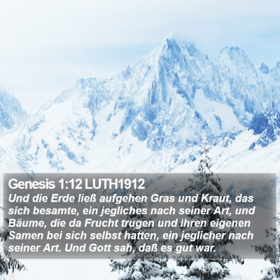 Genesis 1:12 LUTH1912 Bible Verse Image