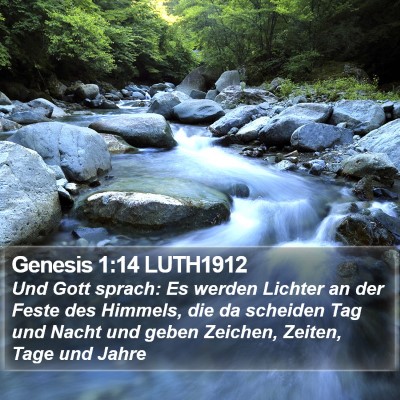 Genesis 1:14 LUTH1912 Bible Verse Image