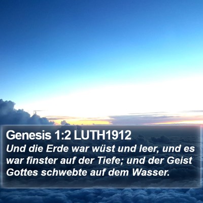 Genesis 1:2 LUTH1912 Bible Verse Image