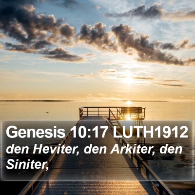 Genesis 10:17 LUTH1912 Bible Verse Image