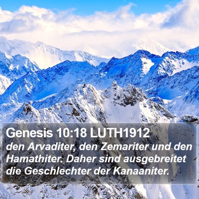 Genesis 10:18 LUTH1912 Bible Verse Image