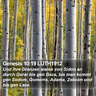 Genesis 10:19 LUTH1912 Bible Verse Image