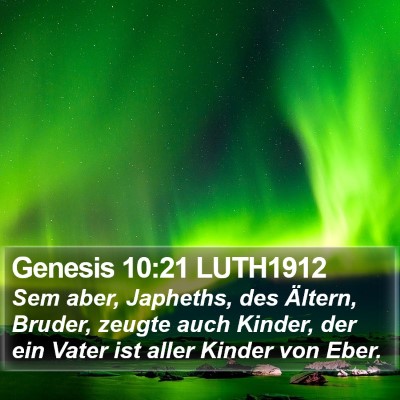 Genesis 10:21 LUTH1912 Bible Verse Image