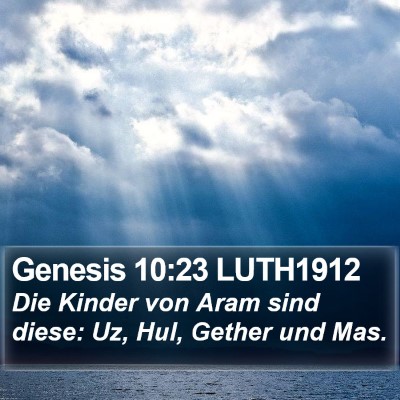 Genesis 10:23 LUTH1912 Bible Verse Image