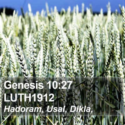 Genesis 10:27 LUTH1912 Bible Verse Image
