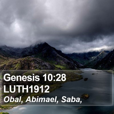 Genesis 10:28 LUTH1912 Bible Verse Image