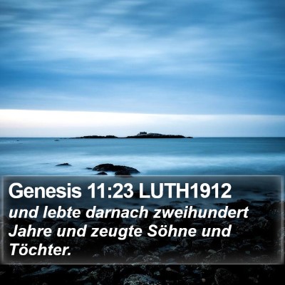 Genesis 11:23 LUTH1912 Bible Verse Image