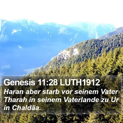 Genesis 11:28 LUTH1912 Bible Verse Image