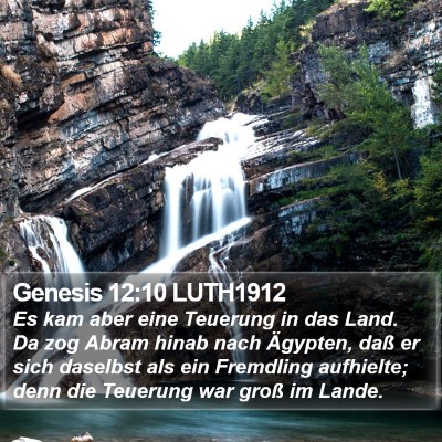 Genesis 12:10 LUTH1912 Bible Verse Image
