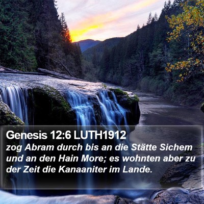 Genesis 12:6 LUTH1912 Bible Verse Image