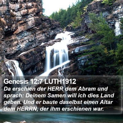 Genesis 12:7 LUTH1912 Bible Verse Image