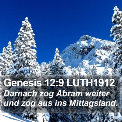 Genesis 12:9 LUTH1912 Bible Verse Image