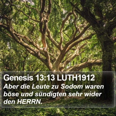 Genesis 13:13 LUTH1912 Bible Verse Image