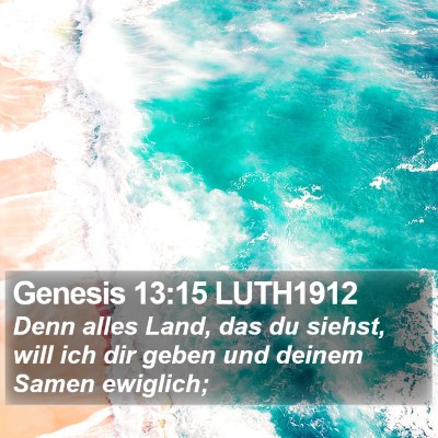 Genesis 13:15 LUTH1912 Bible Verse Image