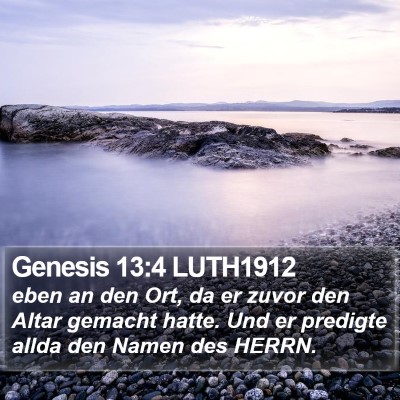 Genesis 13:4 LUTH1912 Bible Verse Image