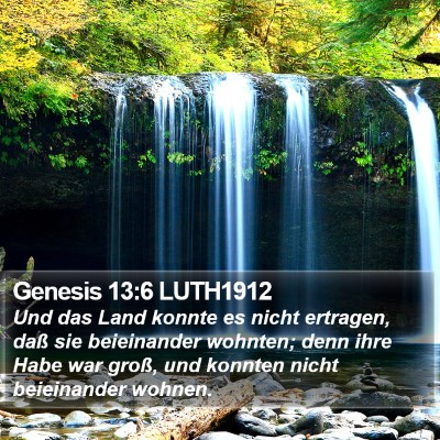 Genesis 13:6 LUTH1912 Bible Verse Image