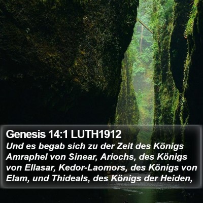 Genesis 14:1 LUTH1912 Bible Verse Image