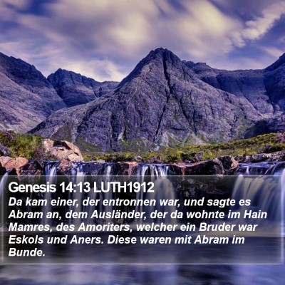 Genesis 14:13 LUTH1912 Bible Verse Image