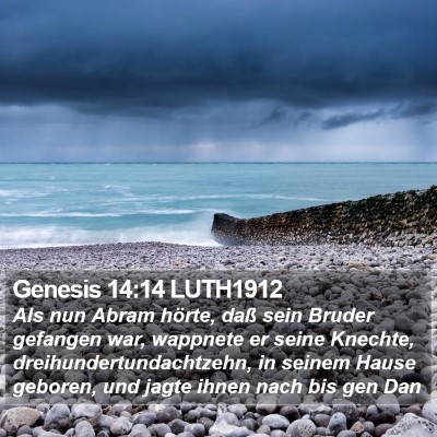 Genesis 14:14 LUTH1912 Bible Verse Image
