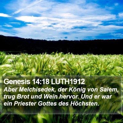 Genesis 14:18 LUTH1912 Bible Verse Image
