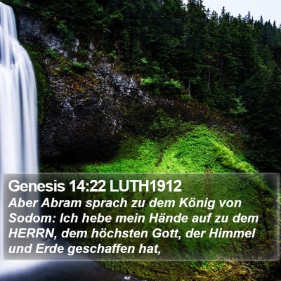Genesis 14:22 LUTH1912 Bible Verse Image