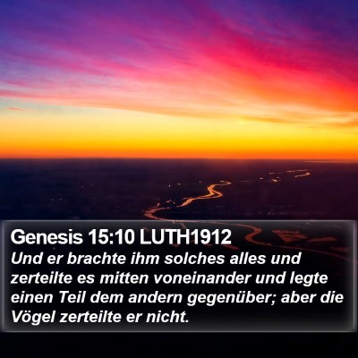 Genesis 15:10 LUTH1912 Bible Verse Image