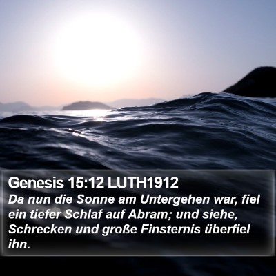 Genesis 15:12 LUTH1912 Bible Verse Image