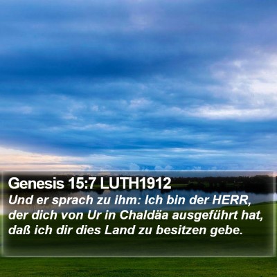 Genesis 15:7 LUTH1912 Bible Verse Image