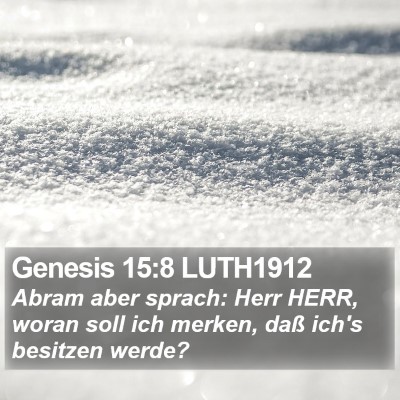Genesis 15:8 LUTH1912 Bible Verse Image