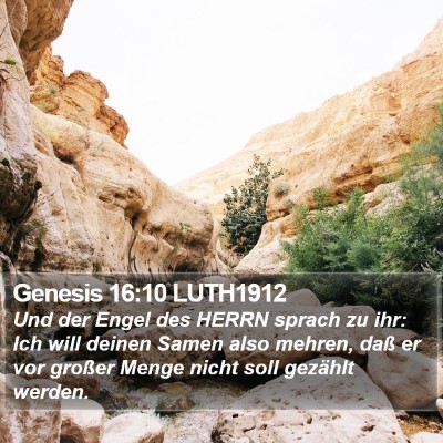 Genesis 16:10 LUTH1912 Bible Verse Image