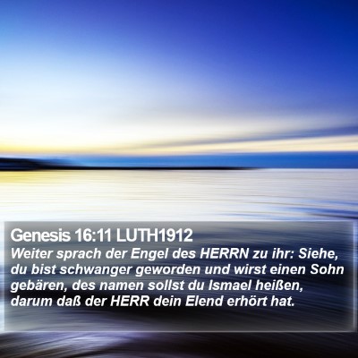 Genesis 16:11 LUTH1912 Bible Verse Image
