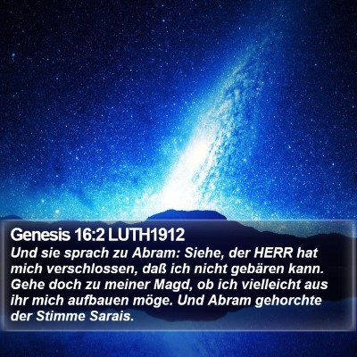 Genesis 16:2 LUTH1912 Bible Verse Image