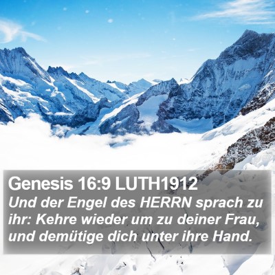 Genesis 16:9 LUTH1912 Bible Verse Image