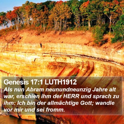 Genesis 17:1 LUTH1912 Bible Verse Image