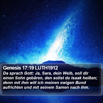 Genesis 17:19 LUTH1912 Bible Verse Image