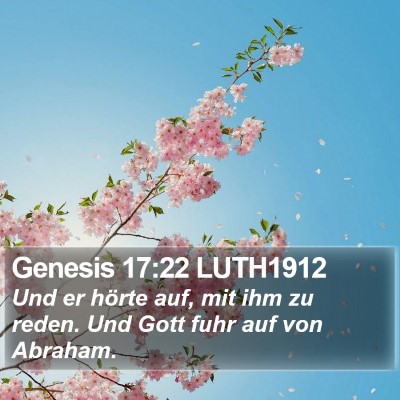Genesis 17:22 LUTH1912 Bible Verse Image