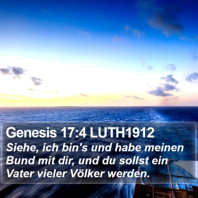 Genesis 17:4 LUTH1912 Bible Verse Image