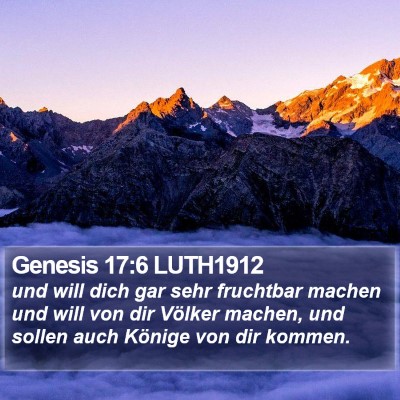 Genesis 17:6 LUTH1912 Bible Verse Image