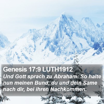 Genesis 17:9 LUTH1912 Bible Verse Image