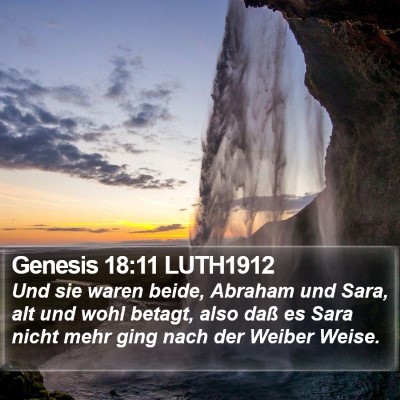 Genesis 18:11 LUTH1912 Bible Verse Image