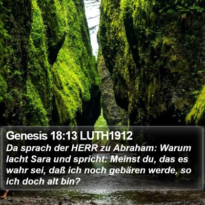Genesis 18:13 LUTH1912 Bible Verse Image