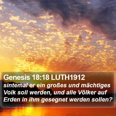Genesis 18:18 LUTH1912 Bible Verse Image