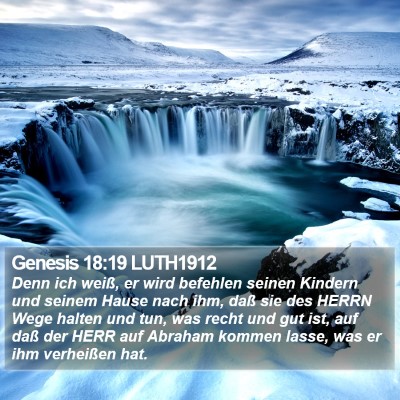 Genesis 18:19 LUTH1912 Bible Verse Image