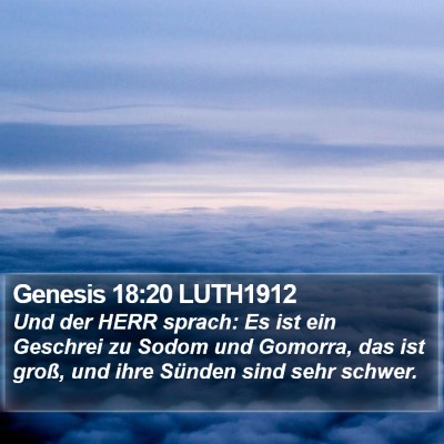 Genesis 18:20 LUTH1912 Bible Verse Image