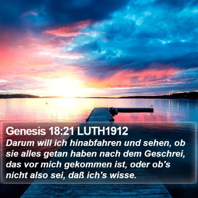 Genesis 18:21 LUTH1912 Bible Verse Image