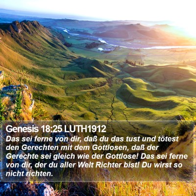 Genesis 18:25 LUTH1912 Bible Verse Image