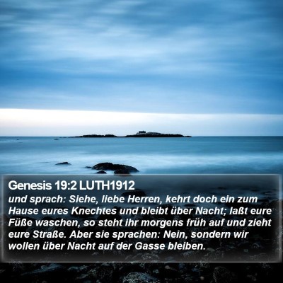 Genesis 19:2 LUTH1912 Bible Verse Image