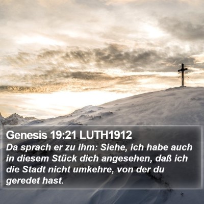 Genesis 19:21 LUTH1912 Bible Verse Image