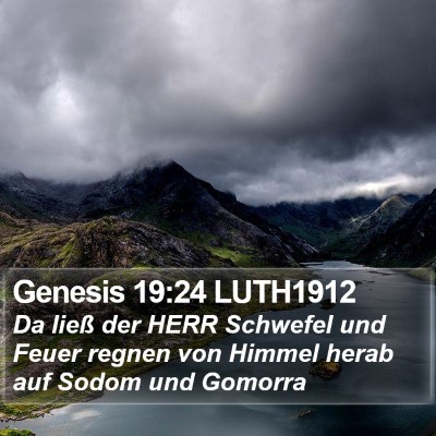 Genesis 19:24 LUTH1912 Bible Verse Image