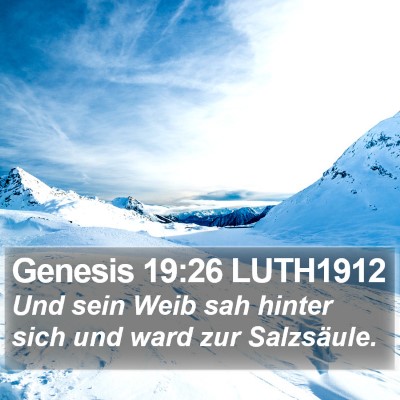 Genesis 19:26 LUTH1912 Bible Verse Image